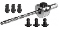 Schnellwechselaufnahme inkl. Zentrierbohrer und Adapter Schnellwechselaufnahme inkl. Zentrierbohrer und Adapter