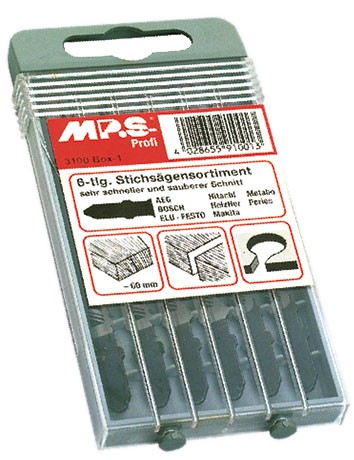 MPS Stichsägeblatt-Set für Holz (6 teilig) - T-Schaft