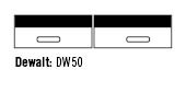 1 HSS Hobelmesser 260 x 25 x 3 für Dewalt - DW 50