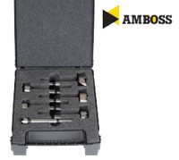 Amboss Forstnerbohrer Satz, 6-tlg. Ø 15 bis 40 mm (5 mm Abstufung) Amboss Forstnerbohrer Satz, 6-tlg. Ø 15 bis 40 mm (5 mm Abstufung)