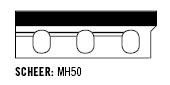 1 HM Hobelmesser 80 x für Scheer - MH 50